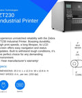 Four Inch Industrial Thermal Transfer Printer 203 Dpi Crisp Print Quality Usb Serial Connection Ink Free Label Maker For Warehouse Shipping heavy duty printer with LCD screen.