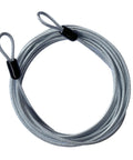 30ft Outdoor Security Cable Lock For Travel Luggage Braided Steel Wire Rope with Smooth Coating and Double Loop