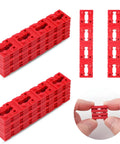 Outlet Spacers For Electrical Boxes 48 Piece Red Spacers Set For Switches And Receptacles Loose Outlet Fix Electrical Extender Shims Light Switch Spacers 12 Strips Of 4 Pieces Each In Home And Office Use, red plastic shims, hand holding spacers