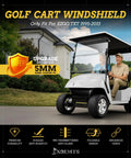 Solid Rider EZGO TXT Golf Cart Windshield For 1995 To 2013 Gas And Electric Models, 5mm polycarbonate, rugged design.