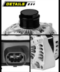 Upgraded 170A 12V Alternator With 6-Groove Decoupler Pulley For Chevy Silverado 1500 2014-2018 4.3L 5.3L 6.2L Camaro