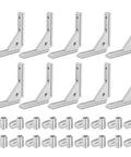 L Shape Corner Bracket Set For T Slot Inside Joints Built Tough From Aluminum Alloy For 2020 Series Extrusion Profiles Panel Mount Silver