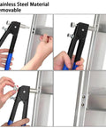 Portable Manual Rivet Gun Kit Made From Heavy Duty Stainless Steel And Durable Aluminum Alloy For Woodworking Home Projects And Diy Repairs That Are Super Easy To Grip And Use Effectively Today, ladder repair use
