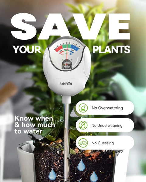 Soil Moisture Meter For Plants For Plant Parents, Accurate Plant Water Meter For Houseplants And Outdoor Gardens in use