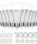 10 Pack Rechargeable Emergency Light Bulbs For Power Outages And Camping, Battery Operated Backup LED Bulbs with accessories