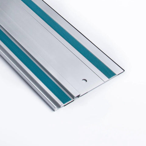 110 Inch Guide Rail Kit Extruded Aluminum Rails Compatible With Track Saw Precision Cutting showing two 55-inch aluminum rails