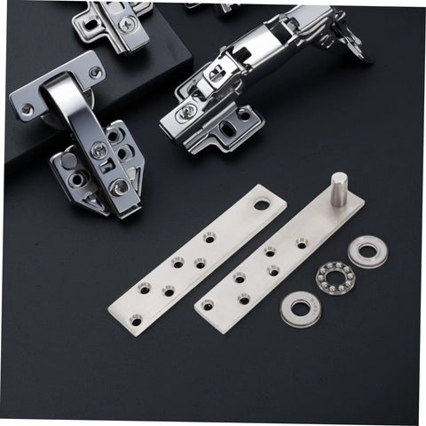 360 Degree Heavy Duty Stainless Steel Invisible Pivot Hinge for Secret Doors and Hidden Bookcases by DOITOOL, components view