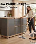 Heavy Duty Peel And Stick Furniture Casters With 360 Swivel Rollers Takes Two Seconds Slides Couches Smoothly Saves Hardwood Keeps Floors Pristine Includes Eight Durable Black Replacement Wheels on kitchen cabinet bottom.