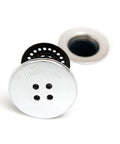 Kick Clogged Tubs To The Curb With This Game Changing Hair Catcher Combo Pack Features A Silicone Stopper Fits Any Standard Bathtub Measuring 1.4 To 1.8 Inches Wide Keeps Your Pipes Running Smooth As Silk - chrome tub drain plug with black stopper