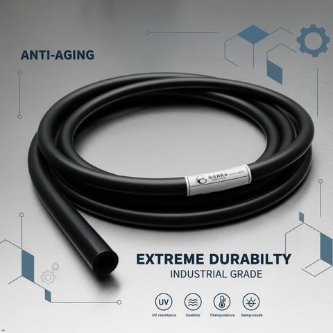 Silicone Vacuum Hose Kit 4mm ID 5 32 Inch Vacuum Tubing, 150 PSI Max, Ultra High Temp, 5ft Length coiled on a surface