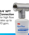 Whole House Scale Inhibition Inline Water System AP430SS with 3/4" NPT connection for up to 10 gpm flow.