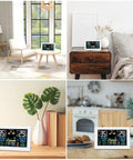 All In One Home Weather Station With Wireless Indoor Outdoor Thermometer And Remote Sensor 7.5 Inch HD Color Display