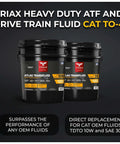 Pro Grade Transfluid TO-4 30W Heavy Duty Transmission Fluid For Drive Trains, OEM Grade Extended Life, 5 Gallon Pail, Delivers Superior Wear Protection, Lower Temperature, Compatible With Caterpillar TO-4, Komatsu, Vickers, ZF And More.