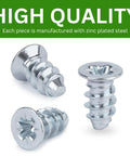 Heavy Duty Zinc Plated Euro Screws Replacement For Furniture Assembly M5 X 10mm Countersunk FX Bolts With PzD2 Drive.