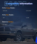 Pair Of Front Wheel Hub Bearing Assemblies With ABS For 2009 2010 Ram 1500 Pickup compatibility chart with truck image