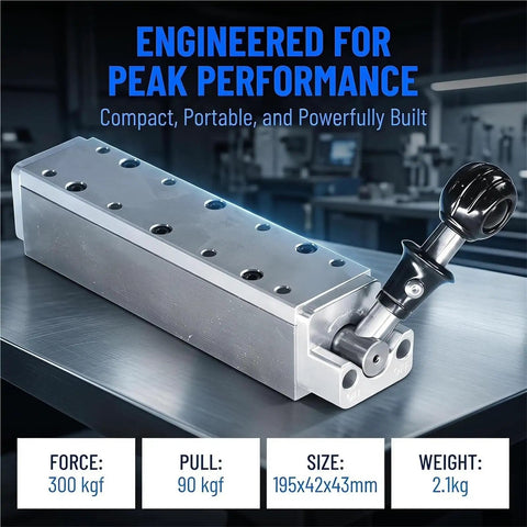 Beefy 300kgf Magnetic Welding Base Clamp With On Off Switchable Handle for lifting iron plates in welding and metalworking