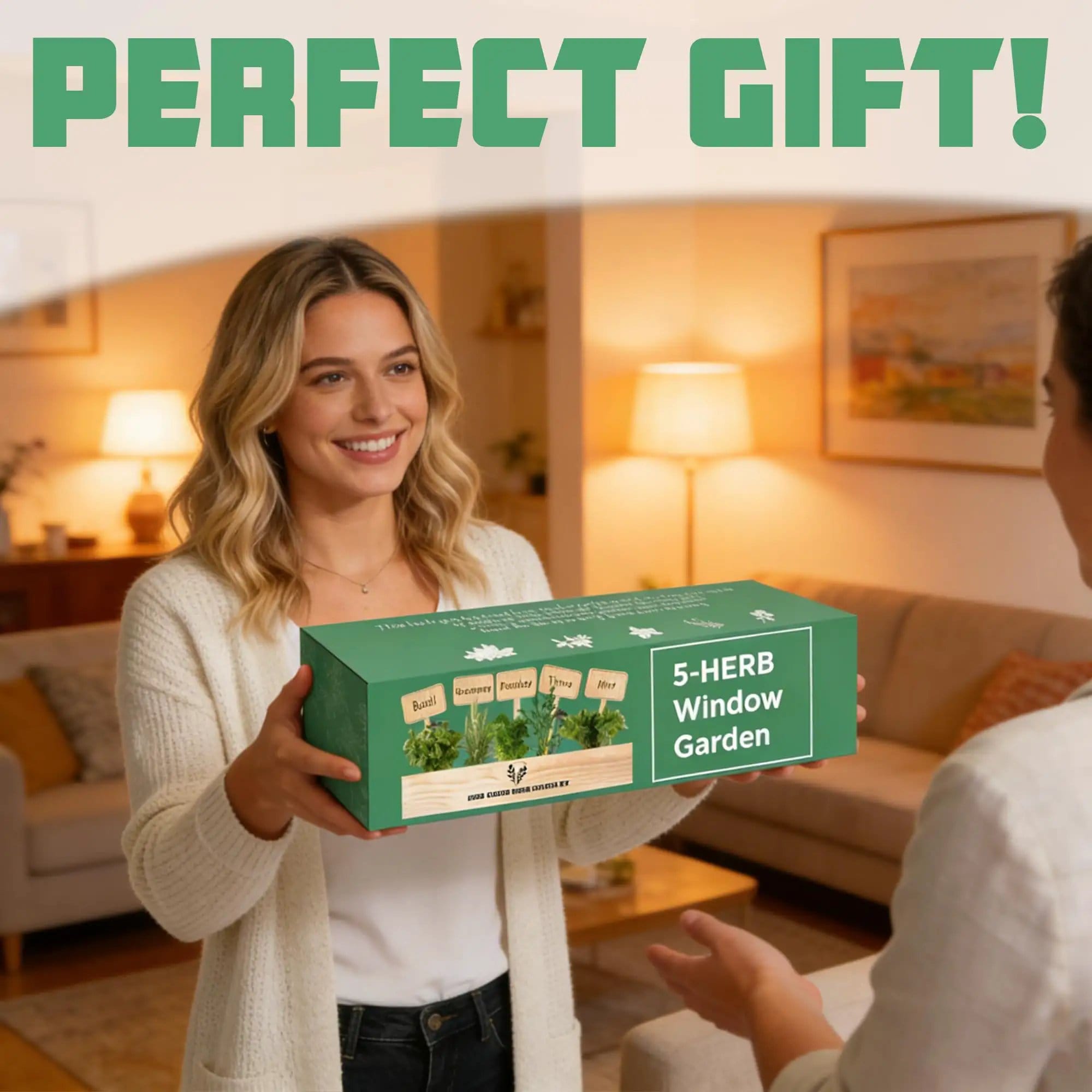 Indoor Herb Garden Starter Kit All-In-One Gift ✓