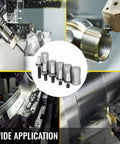Cat40 Er16 Er32 Precision Collet Chuck Tool Holder Set For Cnc Lathe Milling Machine displayed in various machining applications.