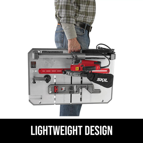 Flooring Saw For Solid, Engineered And Laminate Floors With 36T Contractor Blade, Lightweight Portable Design, Cuts Cross, Miter And Rip With 0, 22.5 And 45 Degree Detents, Die-Cast Aluminum Miter And Rip Fence For Precise Cuts