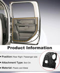 Rear Right Window Regulator For Dodge Ram 2009 2020 Passenger Side Replacement Direct Fit Easy Install with Door Open