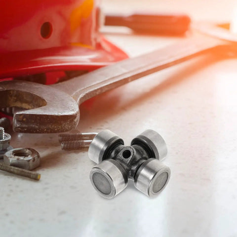 Super Tough Universal Joint For Rear Driveshaft U‑Joint Replacement Fits Atvs With Smooth Handling And Heavy Load Capacity Reliable Metal Shaft Coupling For Off Road Chassis, silver steel universal joint