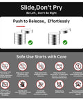 Image showing safe use instructions for Boss Level Rare Earth Neodymium Magnets For 3D Printing Gear And Paper Crafts.