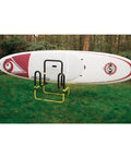 Double Up SUP Stand For Two Boards Holds Two Stand Up Paddle Boards Or Surfboards With Durable Foam Padding Yellow outdoors