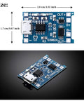 40 Pack 5V Micro USB Lithium Battery Charging Module With BMS Protection Board Over Discharge Guard For DIY Electronics, 2.6x1.7cm.