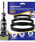 3 in 1 Belt Replacement Kit for ProHeat 2X Revolution Pet Pro Carpet Cleaners 3 Pack Flat Pump Belt Small Brush Belt Gear