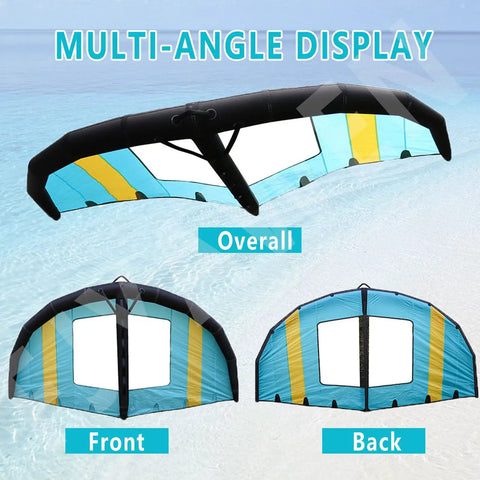 Inflatable Surf Wing For Kitesurfing And Windsurfing 4 5 6 Sqm Wind Wings With Window Foil Kite For Adults And Beginners