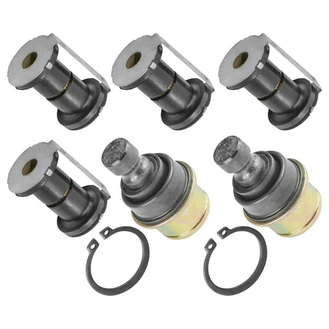 2x Front A-Arm Bushing Ball Joint Kit For Can-Am Commander 800R 2012-2020, Commander 800 4x4 2014-2015, Commander Max 800R 2018-2020 Includes Pivot Bushing Kit And Ball Joints For Seamless Fit, front suspension parts with snap rings