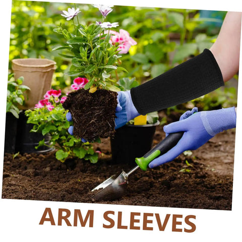 Tough As Nails Protective Arm Sleeves With Serious Cut Resistance For Gardeners Mechanics And Welders, black stretch fabric, gardening.