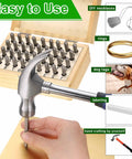 36 Piece Metal Stamping Kit With 5 Millimeter Uppercase Letter And Number Punch Stamps Set for imprinting projects