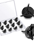 12 Piece Motorcycle Helmet Visor Screws And Visor Clip Fixing Sun Screws For Motocross Helmets Replacement Black Accessories