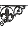 Vintage Industrial Metal Shelf Bracket With Triangular Design Durable Iron Construction For Walls Retro Style Shelving Bracket For Small Spaces Compact 9.25 Inch By 6.89 Inch Strong Practical Decor Upgrade featuring ornate design