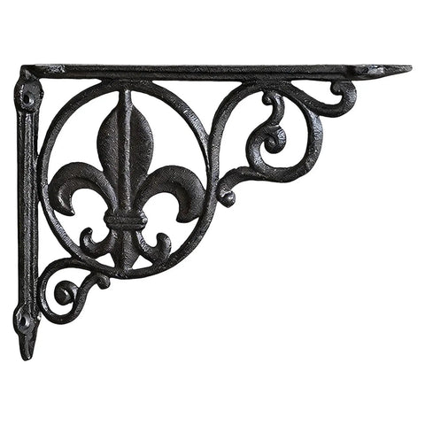 Vintage Industrial Metal Shelf Bracket With Triangular Design Durable Iron Construction For Walls Retro Style Shelving Bracket For Small Spaces Compact 9.25 Inch By 6.89 Inch Strong Practical Decor Upgrade featuring ornate design