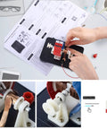 DIY Electric Motor Kit for Hands-On Learning, Simple 3V and 6V DC Motor Model Kit being assembled with instruction manual.