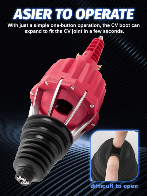 Pro Grade Pneumatic CV Joint Boot Installation Tool Kit with expander showing easy operation.