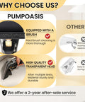 Comparison of Pro Grade Carpet Extractor Kit For Your Vacuum DIY Friendly with equipped brush vs others, 2-year warranty.