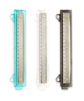 Three Set Of 3 Flat Hole Punch For Binder With Portable Ruler Easy To Use 3 Ring Binder Punch And Ruler Combo Assorted Colors