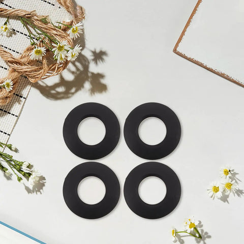 Universal Kayak Paddle Drip Rings Water Stop Splash Guards For Aluminum And PVC Paddles Wear Resistant Easy Install Replacement Parts For Frequent Paddling Keeps Water Out And Drips Away During Rough Waters black set of 4