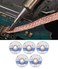 Pro Grade Solder Wick Desoldering Braid 5 Pack No Clean Copper For PCB Repair And BGA Rework 3mm Width 1.5m Length