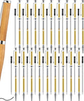 Knockout Twenty Piece 7Mm Slimline Twist Pen Kit With Shiny Silver Refills, wood and metal components for custom pen making.