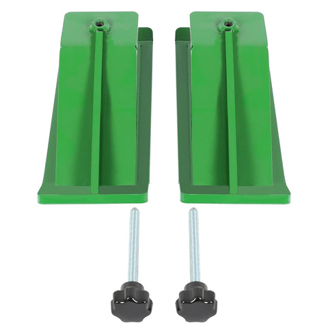 Two Pack Universal Tractor Bucket Edge Protectors For Most Loaders, Built Tough On Heavy Duty Steel With Durable Green Powder Coating