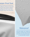 Close-up of White Poly Mailers 14.5x19 Inches Self Sealing Non Padded Shipping Bags, showing tamper-proof seal and waterproof texture.