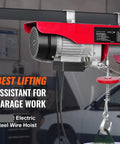 Badass 550 Pound Electric Hoist Crane Featuring Dead Simple Dual Remotes For No Sweat Lifting Top Shelf Overhead Garage winch.