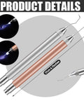 Two Pack LED Weeding Tools For Vinyl With Light Pin And Hook Lighted Weeding Pen For Removing Tiny Iron On Vinyl Or Paper