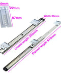One Pair 14 Inch Heavy Duty Steel Drawer Slides Silent Ball Bearings 40kg Load Capacity Cabinet Furniture Workshop Smooth Glide Robust Construction Easy Install No Jank Vibe For Home Renovation Projects Reliable Long Term Storage Solutions, 350mm closed length, 575mm extended