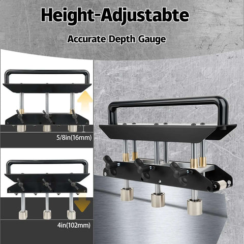 Three Station Edge Roller Bender For Sheet Metal, Adjustable From Zero To Ninety Degrees, height-adjustable depth gauge