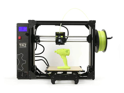 TAZ Workhorse Pro 3D Printer With Premium E3D Hot End And Belt Driven Z Axis For Fast Cycle Times Plus Smart Backlash Compensation Delivering Hella Smooth Prints Anytime